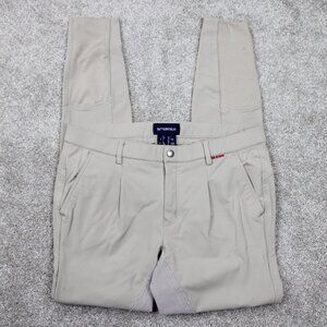 B//Vertigo Riding Pants Womens 34 Beige Padded Premium Equestrian w/ 30" inseam‎